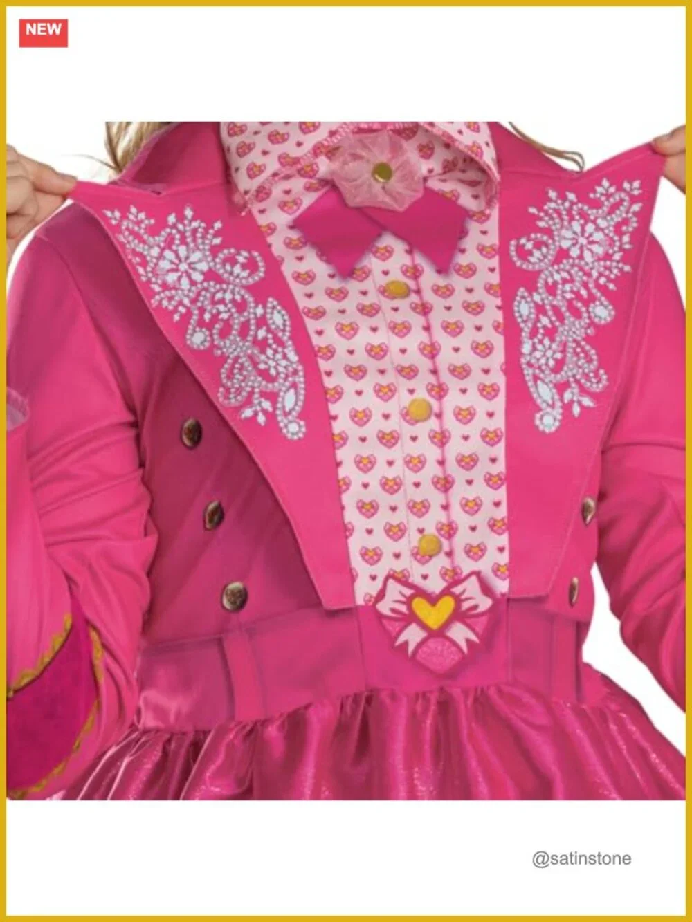 Official Disney Descendants Pink Wicked Wonderland Halloween Costume Dress for